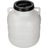 Fermentatievat 20L - wit, handvatten  - 1 ['vat voor kool', ' vat voor fermentatie', ' vat voor gefermenteerde producten', ' gefermenteerd product', ' kool', ' komkommers', ' voor komkommers', ' aardewerk', ' aardewerk met deksel', ' vat met deksel']