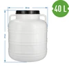 Fermentatievat 40L - wit, handvatten - 8 ['vat voor fermentatie', ' vat voor inmaken', ' vat voor augurken', ' vat voor kool']