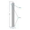 Filterkolom van roestvrij staal, hangend, inclusief accessoires en actieve kool - 11 ['filterkolom', ' filterkolom voor brouwsel', ' glazen filterkolom', ' filterkolom voor actieve kool', ' distilleerapparatuur', ' distillatie', ' alcohol distillatie', ' set voor alcohol distillatie', ' set voor koolstoffiltratie van distillaat', ' filterbuis', ' inox kolom', ' Coobra']