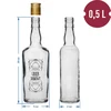 Fles 0,5 L met dop en opdruk Huisgemaakte likeur - 4 stuks - 9 ['likeurfles', ' fles voor tinctuur', ' waterfles', ' fles met opdruk', ' glazen fles', ' fles voor alcohol', ' decoratieve fles', ' wodkaflessen', ' flessen voor zelfgestookte drank', ' glazen fles 500 ml', ' trouwflessen', ' koffielikeur', ' sinaasappellikeur', ' voor advocaat']