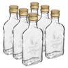 Fles 200ml met schroefdop, opdruk KONIJNENOREN 6st - 2 ['fles', ' flessen', ' fles met opdruk', ' fles voor de feestdagen', ' fles voor Pasen', ' fles voor likeuren', ' fles voor zelfgestookte drank', ' fles voor alcohol', ' glazen fles met kurk', ' fles 200 ml met schroefdop', ' heupflessen', ' kleine fles', ' set voor de feestdagen', ' dranken voor de feestdagen', ' kleine decoratieve fles']