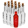 Fles 350 ml met kurk, opdruk Zelfgemaakte likeur - 5 ['voor likeur', ' zelfgemaakte likeur', ' kersenlikeur', ' kweeperenlikeur', ' aronia-likeur', ' alcoholfles', ' zelfgemaakte alcohol', ' fles met opdruk']
