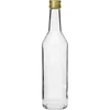 Fles 500 ml voor wodka recht met doppen - 8 stuks - 4 ['flessen met doppen', ' fles met dop', ' sterke drank fles', ' sterke drank flessen', ' wodkafles', ' wodkaflessen', ' sapfles', ' sapflessen', ' likeurfles', ' likeurflessen', ' alcoholflessen', ' fles voor alcohol', ' gouden doppen', ' witte fles', ' schroeffles', ' schroefflessen']