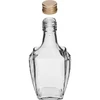 Fles Art Deco 250ml met schroefdop fi28 - 2 ['fles voor likeur', ' flessen voor likeur', ' fles voor alcohol', ' decoratieve flessen voor alcohol', ' glazen fles voor alcohol', ' flessen voor zelfgestookte drank voor bruiloft', ' fles voor likeur', ' decoratieve flessen', ' fles voor wodka', ' fles voor wodka']