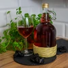 Fles Gallone 1L in vlechtwerk, met dop - 4 ['fles voor alcohol', ' decoratieve flessen voor alcohol', ' glazen fles voor alcohol', ' flessen voor brouwsel voor bruiloft', ' fles voor likeur', ' flessen voor wodka', ' fles voor wodka bruiloft', ' fles voor wodka doop', ' fles voor wodka communie', ' fles voor wijn', ' flessen voor wijn']