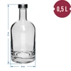 Fles Miss Barku wit 0,5 L - 2 ['fles voor alcohol', ' decoratieve flessen voor alcohol', ' glazen fles voor alcohol', ' flessen voor zelfgestookte drank voor bruiloft', ' fles voor likeur', ' decoratieve flessen voor likeuren', ' fles 500 ml', ' 500ml']