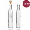 Fles OnSCHULDIG 500 ml met kurk - 2 ['fles voor likeur', ' decoratieve fles', ' fles met druiven', ' fles voor wijn', ' fles voor mede', ' fles voor olijfolie', ' fles voor olie', ' fles met kurk', ' fles 500 ml', ' sierfles', ' fles voor cadeau']