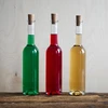 Fles voor likeur 350 ml 6 stuks + 6 kurken - 7 ['voor likeur', ' voor likeur', ' huisgemaakte likeur', ' voor kersenlikeur', ' als cadeau', ' decoratieve fles', ' voor sap', ' voor sap', ' set flessen', ' glazen flessen']