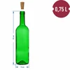 Fles voor wijn 0,75 L groen - verpakking van 8 stuks - 6 ['fles voor alcohol', ' decoratieve flessen voor alcohol', ' glazen fles voor alcohol', ' flessen voor zelfgestookte drank voor bruiloft', ' fles voor likeur', ' decoratieve flessen voor likeuren', ' fles voor wijn', ' fles voor wijn', ' bordeaux fles']