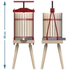 Framepers voor fruit - met houten mand, voor 10L - 6 ['framepers voor fruit', ' framepers', ' fruitpers', ' pers voor het persen van fruit', ' pers voor het persen van sap', ' pers voor het persen van fruitsap', ' beste fruitpers', ' aanbevolen fruitpers', ' praktische fruitpers', ' thuis wijn maken', ' geperst sap', ' verwerkingsaccessoires', ' voor het persen van sap', ' handmatige fruitpers', ' voor het persen van sap', ' wijnpers', ' pers met houten mand']