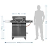 Gasbarbecue dragON BBQ201, 18,8 kW, zilver - 12 ['gasbarbecue', ' moderne barbecue', ' welke barbecue te kopen', ' welke barbecue te kiezen', ' gietijzeren rooster', ' zijbrander', ' thermometer in de deksel', ' zijplank van de barbecue', ' mobiele barbecue', ' pizza-barbecue', ' barbecue met wielen', ' gemakkelijk schoon te maken barbecue', ' barbecue met hoog verwarmingsvermogen', ' ergonomische knoppen van de barbecue', ' barbecue met modern design', " aroma's op de branders van de barbecue", ' barbecue-accessoires', ' barbecue voor een goede prijs', ' stabiele barbecue', ' beste barbecueën', ' barbecue-uitrusting', ' stevige barbecue', ' multifunctionele barbecue', ' functionele barbecue', ' groenten barbecueën']