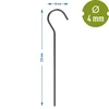 Gebogen tentharingen - 10 stuks - 6 ['voor het bevestigen van tenten', ' tentharingen', ' tentpinnen', ' ankers voor landbouwdoek', ' ankers', ' pinnen voor molengaas', ' pin voor landbouwdoek', ' pinnen voor het bevestigen van tenten', ' pinnen voor kassen', ' pinnen voor de tuin', ' bevestigingspinnen', ' haringen', ' bevestigingsharingen', ' tentharingen', ' stalen pinnen', ' gebogen pinnen.']