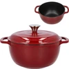 Geëmailleerde gietijzeren pot - bordeaux, 4 L - 11 