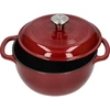 Geëmailleerde gietijzeren pot - bordeaux, 4 L - 2 ['gietijzeren potten', ' geëmailleerde gietijzeren potten', ' gietijzeren kookgerei', ' voordelen van gietijzeren kookgerei', ' geëmailleerd gietijzer', ' koken in een gietijzeren pot', ' gietijzeren pot met email', ' pot in ecru kleur', ' pot in bordeaux kleur', ' pot in salie kleur', ' waarom koken in gietijzeren potten', ' als cadeau', ' welke gietijzeren potten te kiezen']