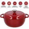 Geëmailleerde gietijzeren pot - bordeaux, 5,8L - 5 ['gietijzeren potten', ' geëmailleerde gietijzeren potten', ' gietijzeren kookgerei', ' voordelen van gietijzeren kookgerei', ' geëmailleerd gietijzer', ' koken in een gietijzeren pot', ' gietijzeren pot met email', ' pot in ecru kleur', ' pot in bordeaux kleur', ' pot in salie kleur', ' waarom koken in gietijzeren potten', ' als cadeau', ' welke gietijzeren potten te kiezen']