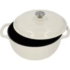 Geëmailleerde gietijzeren pot - ecru, 5,8L - 2 ['gietijzeren potten', ' geëmailleerde gietijzeren potten', ' gietijzeren vaatwerk', ' voordelen van gietijzeren vaatwerk', ' geëmailleerd gietijzer', ' koken in een gietijzeren pot', ' gietijzeren pot met email', ' pot in ecru kleur', ' pot in bordeaux kleur', ' pot in salie kleur', ' waarom koken in gietijzeren potten de moeite waard is', ' als cadeau', ' welke gietijzeren potten te kiezen']