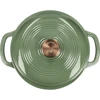 Geëmailleerde gietijzeren pot - salie, 4L - 3 ['gietijzeren potten', ' geëmailleerde gietijzeren potten', ' gietijzeren kookgerei', ' voordelen van gietijzeren kookgerei', ' geëmailleerd gietijzer', ' koken in een gietijzeren pot', ' gietijzeren pot met email', ' pot in ecru kleur', ' pot in bordeaux kleur', ' pot in salie kleur', ' waarom koken in gietijzeren potten', ' als cadeau', ' welke gietijzeren potten te kiezen']