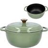 Geëmailleerde gietijzeren pot - salie, 5,8L - 8 