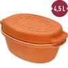 Geglazuurde Romeinse pot 4,5 L (meanders) - 6 ['Romeinse pot', ' vetvrij braden', ' stomen', ' gezond koken', ' voor vlees', ' voor het braden van vlees', ' voor brood', ' voor vis', ' voor vegetariërs', ' eenpansgerechten', ' gerechten voor kinderen', ' dieetgerechten', ' voor het bakken van brood', ' geëmailleerde Romeinse pot', ' gecoate Romeinse pot', ' geglazuurde Romeinse pot', ' kleipot', ' Romeins vat', ' Romeinse vorm', ' kleien pot', ' Romeinse pot met deksel', ' vat met deksel', ' cadeau-idee']