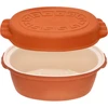 Geglazuurde Romeinse pot 4,5 L (meanders) - 3 ['Romeinse pot', ' vetvrij braden', ' stomen', ' gezond koken', ' voor vlees', ' voor het braden van vlees', ' voor brood', ' voor vis', ' voor vegetariërs', ' eenpansgerechten', ' gerechten voor kinderen', ' dieetgerechten', ' voor het bakken van brood', ' geëmailleerde Romeinse pot', ' gecoate Romeinse pot', ' geglazuurde Romeinse pot', ' kleipot', ' Romeins vat', ' Romeinse vorm', ' kleien pot', ' Romeinse pot met deksel', ' vat met deksel', ' cadeau-idee']