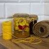 Gele katoenen koord 2 mm/55 m/100 g - 14 ['katoenen koord', ' katoenen touw', ' koord voor delicate planten', ' natuurlijk koord', ' ecokoord', ' koord voor macramé', ' koord voor binden', ' koord voor handwerk', ' koord voor aanspannen', ' gele koord', ' gele touw']