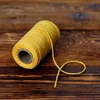 Gele katoenen koord 2 mm/55 m/100 g - 5 ['katoenen koord', ' katoenen touw', ' koord voor delicate planten', ' natuurlijk koord', ' ecokoord', ' koord voor macramé', ' koord voor binden', ' koord voor handwerk', ' koord voor aanspannen', ' gele koord', ' gele touw']