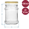 Geribbelde vispot 500ml - met gouden deksel fi 82/6, 6 stuks - 5 ['glazen pot', ' pot', ' potje', ' potje voor het inmaken van augurken', ' potje voor augurken', ' potje voor conserven', ' potje voor meel', ' potje voor soep', ' potje 500 ml', ' potje met deksel', ' potje voor wecken', ' potten voor wecken', ' potje voor honing']