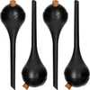Gietballen voor planten, matzwart, met kurk, 400ml, 4 stuks - 6 