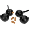 Gietballen voor planten, matzwart, met kurk, 400ml, 4 stuks - 3 ['gieters', ' bloemen waterdispenser', ' voor het water geven van bloemen', ' bloemenbevochtigers', ' bloemenirrigatie', ' plantenirrigatie', ' potirrigators', ' voor het water geven van bloemen', ' voor kamerplanten', ' irrigatiesysteem', ' gietbal', ' waterdispenser voor potten', ' plantenballen', ' plantendispenser', ' planten water geven', ' gietbal', ' van bovenaf vulbare gietballen', ' van bovenaf vulbare dispensers', ' gietballen met kurk', ' zwarte gietballen', ' loftontwerp']
