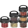 Glazen container 235 ml, met deksel om op te hangen - 3 ['glazen container', ' container', ' glazen container met deksel', ' glazen container om op te hangen', ' deksel met handvat', ' container om op te hangen', ' kruidencontainer', ' container voor droge producten', ' potcontainer 235 ml']
