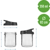 Glazen container 350 ml, met deksel om op te hangen - 5 ['glazen container', ' container', ' glazen container met deksel', ' glazen container om op te hangen', ' deksel met handvat', ' container om op te hangen', ' kruidencontainer', ' container voor droge producten', ' potcontainer 350 ml']