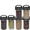 Glazen container 545 ml, met deksel om op te hangen - 3 ['glazen container', ' container', ' glazen container met deksel', ' glazen container om op te hangen', ' deksel met handvat', ' container om op te hangen', ' kruidencontainer', ' container voor droge producten', ' innovatief deksel', ' potcontainer 545 ml']