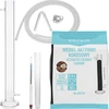 Glazen filtratiekolom in set met alcoholmeter, siliconenslang en kokosnootkool - 5 