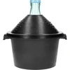 Glazen wijnballon 5 L - in kunststof mand  - 1 ['gans', ' demijohn', ' wijnballon in plastic mand', ' wijnballon', ' ballon voor wijn', ' wijnkan', ' wijnfles', ' glazen ballon', ' fermentatieballon', ' ballon 5 liter', ' smalhals glazen ballon', ' ballon met kunststof mand']
