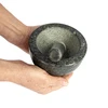 Granieten keuken vijzel met stamper - 5 ['granit vijzel', ' vijzel met stamper', ' stenen vijzel', ' vijzel van steen', ' keuken vijzel', ' vijzel voor kruiden']
