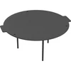 Grillpan, gietijzer, ø 44 cm - 3 ['gietijzeren pan', ' grillpan', ' grote gietijzeren pan', ' hangende pan', ' pan op poten', ' grillen', ' gietijzer voor grillen', ' pan voor driepoot', ' grillen in gietijzeren schalen', ' aantrekkelijk grillen', ' universele gietijzeren pan', ' grillset', ' wat als cadeau', ' anders grillen', ' feestje bij de grill']