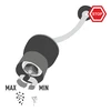 Handmatige koffiemolen met instelbare maalgraad - 6 ['koffiemolen', ' handmatige molen', ' koffie malen', ' gemalen koffie', ' handmatig koffie malen']