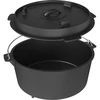 Hangende gietijzeren ketel met pan - 4 ['gietijzeren ketel', ' ketel voor kampvuur', ' ketel met pan', ' zigeunerketel', ' Hongaarse ketel', ' goulash uit de ketel', ' ketel voor vuurplaats', ' jachtpot', ' jachtketel', ' gietijzeren vat', ' cadeau', ' gietijzeren pan', ' gietijzeren pot met pan', ' hangende ketel', ' ketel om op te hangen']