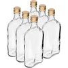 Heupfles 500 ml met dop, 6 stuks - 9 ['fles 500 ml', ' heupfles', ' fles voor likeur', ' fles voor alcohol', ' fles halve liter', ' flessenset']