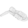 Hoekige fermentatiebuis voor containers - onbreekbaar - 2 ['kunststof fermentatiebuis', ' onbreekbare fermentatiebuis', ' fermentatiebuis voor fermentatiecontainers', ' hoekige fermentatiebuis', ' fermentatiebuis voor wijn', ' zijwaartse fermentatiebuis', ' fermentatiebuizen']