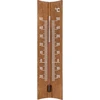 Houten kamertemperatuurmeter (-20 tot +50°C), donkerbruin, 15cm  - 1 ['interne thermometer', ' kamertemperatuurmeter', ' thermometer voor binnen', ' huistemperatuurmeter', ' thermometer', ' houten kamertemperatuurmeter', ' thermometer met duidelijke schaal', ' thermometer met versterkte capillair']