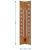 Houten kamertemperatuurmeter (-20 tot +50°C), donkerbruin, 15cm - 5 ['interne thermometer', ' kamertemperatuurmeter', ' thermometer voor binnen', ' huistemperatuurmeter', ' thermometer', ' houten kamertemperatuurmeter', ' thermometer met duidelijke schaal', ' thermometer met versterkte capillair']