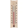 Houten kamerthermometer (-20 tot +50°C), lichtbruin, 15 cm  - 1 ['binnen thermometer', ' kamerthermometer', ' thermometer voor binnen', ' huiskamerthermometer', ' thermometer', ' houten kamerthermometer', ' thermometer met duidelijke schaal', ' thermometer met versterkte capillair']