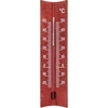 Houten kamerthermometer (-20 tot +50°C), mahoniekleur, 15 cm  - 1 ['binnen thermometer', ' kamerthermometer', ' thermometer voor binnen', ' huiskamerthermometer', ' thermometer', ' houten kamerthermometer', ' thermometer met duidelijke schaal', ' thermometer met versterkte capillair']
