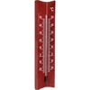 Houten kamerthermometer (-20 tot +50°C), mahoniekleur, 15 cm - 2 ['binnen thermometer', ' kamerthermometer', ' thermometer voor binnen', ' huiskamerthermometer', ' thermometer', ' houten kamerthermometer', ' thermometer met duidelijke schaal', ' thermometer met versterkte capillair']
