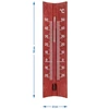 Houten kamerthermometer (-20 tot +50°C), mahoniekleur, 15 cm - 5 ['binnen thermometer', ' kamerthermometer', ' thermometer voor binnen', ' huiskamerthermometer', ' thermometer', ' houten kamerthermometer', ' thermometer met duidelijke schaal', ' thermometer met versterkte capillair']
