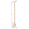 Houten koolstamper / stamper groot 100 cm - 2 ['voor zuurkool', ' voor het inmaken van kool', ' voor ingelegde kool', ' ingelegde kool', ' gefermenteerd voedsel', ' voor kimchi', ' hoe in te maken', ' gezonde ingelegde producten', ' koolstamper', ' stamper', ' beukenhout', ' voor aardewerk', ' voor pot', ' voor inmaakvat', ' koolstok']