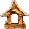 Houten vogelvoederhuis, gebrand, bergchalet - 4 ['vogelhuisje', ' vogelhuis', ' vogels voeren', ' houten voederhuis', ' gebrand voederhuis']
