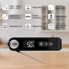 Infrarood keukenthermometer, compact, met inklapbare sonde - 8 ['keukenthermometer', ' voedselthermometer', ' voor koken', ' voor roken', ' voor bakken', ' vleesthermometer', ' gebakthermometer', ' universele thermometer', ' beste keukenthermometer', ' thermometer met sonde', ' infraroodthermometer', ' keukenthermometer', ' cadeau-idee']