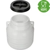 Ingelegde Groente Vat 10L - wit, handvatten - 2 ['vat voor kool', ' vat voor fermentatie', ' vat voor ingelegde groenten', ' ingelegde groente', ' kool', ' komkommers', ' voor komkommers', ' aardewerk', ' aardewerk met deksel', ' vat met deksel']